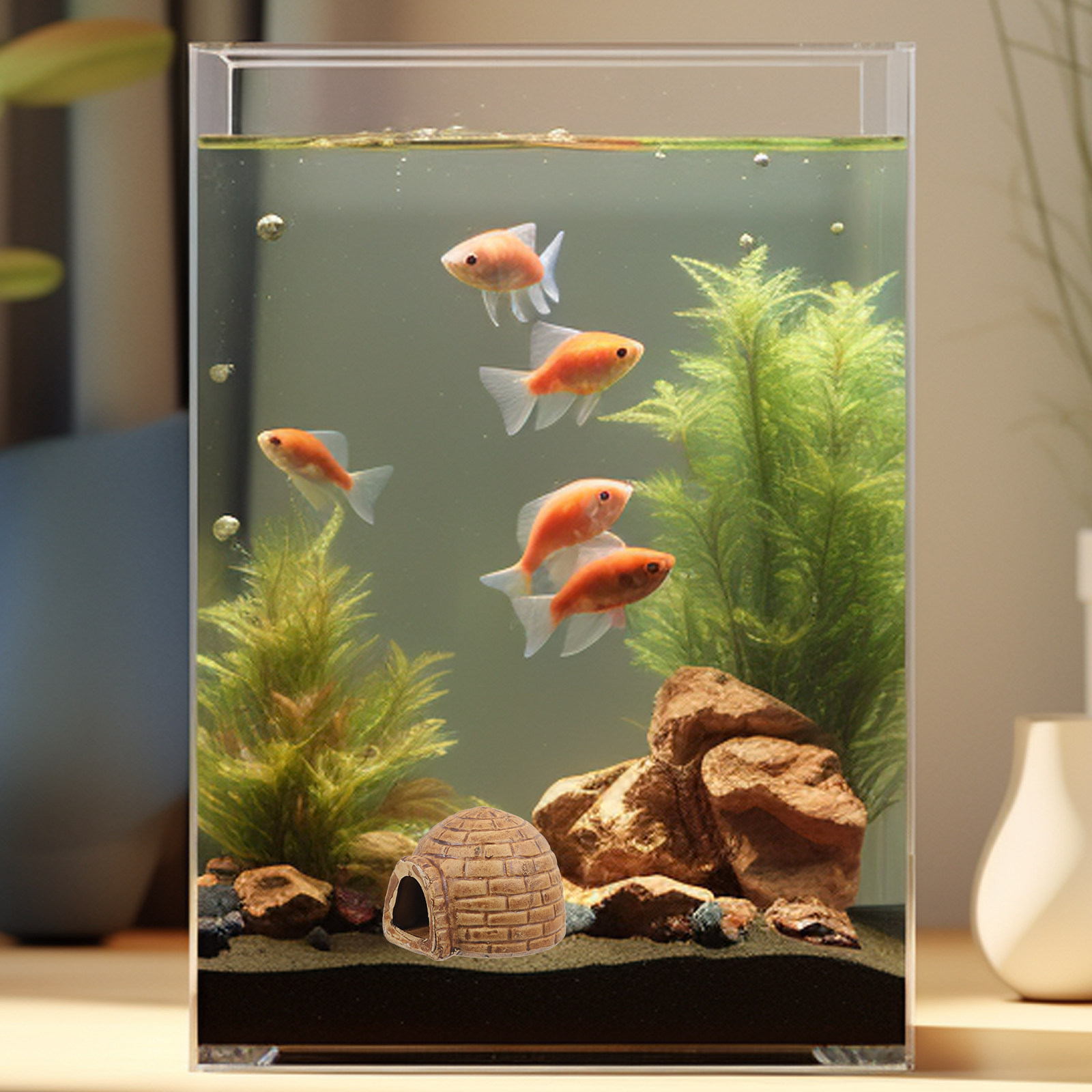 Premium Ceramic Aquarium Hides - Hide Cave Ceramic ulasan dan harga