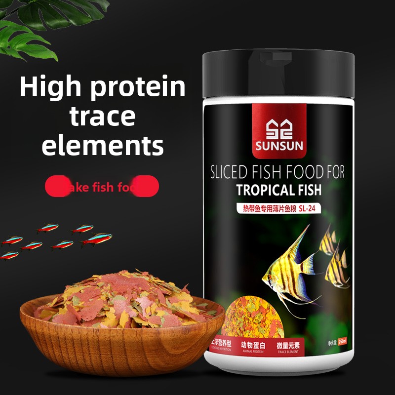 SUNSUN Premium Tropical Fish F - Tetra Food Tropical Flakes ulasan dan harga