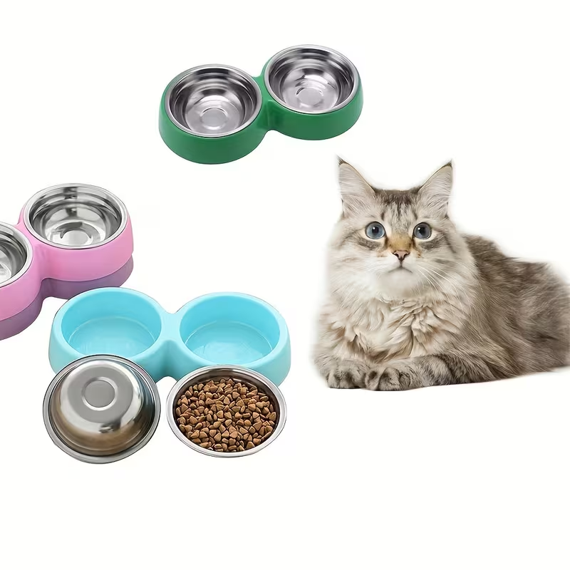 1pc Stainless Steel Double Dog - Royal Canin Food Medium ulasan dan harga