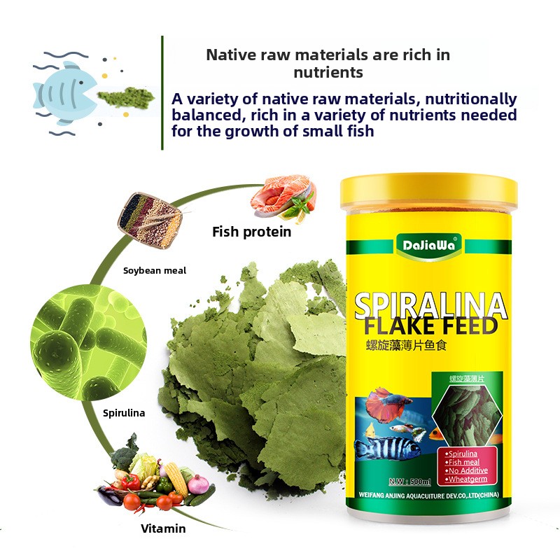 DaJiaWa Spirulina Flake Fish F - Tetra Food Goldfish Flakes ulasan dan harga