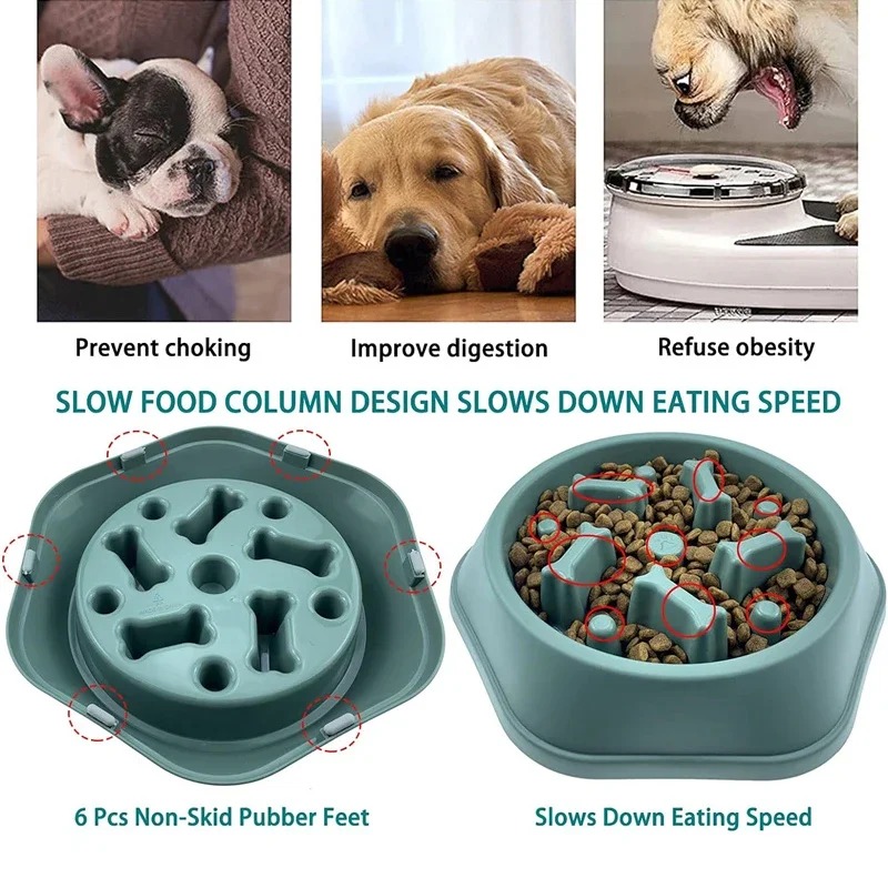 1Pc Slow Feeder Dog Bowl Anti- - Royal Canin Food Medium ulasan dan harga